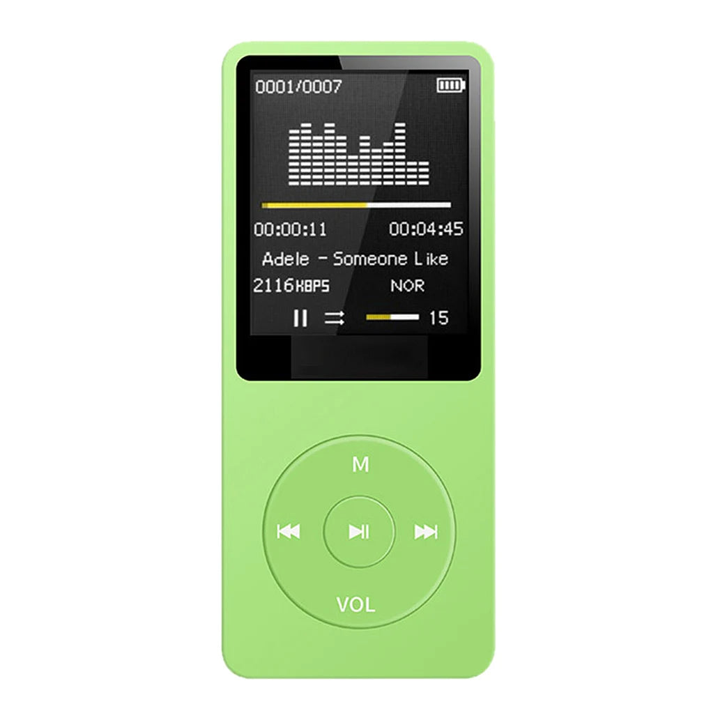 MP3 Player USB Charging Record Digital Display Screen Media Lossless Portable Pocket Sports Running Walking Music Play