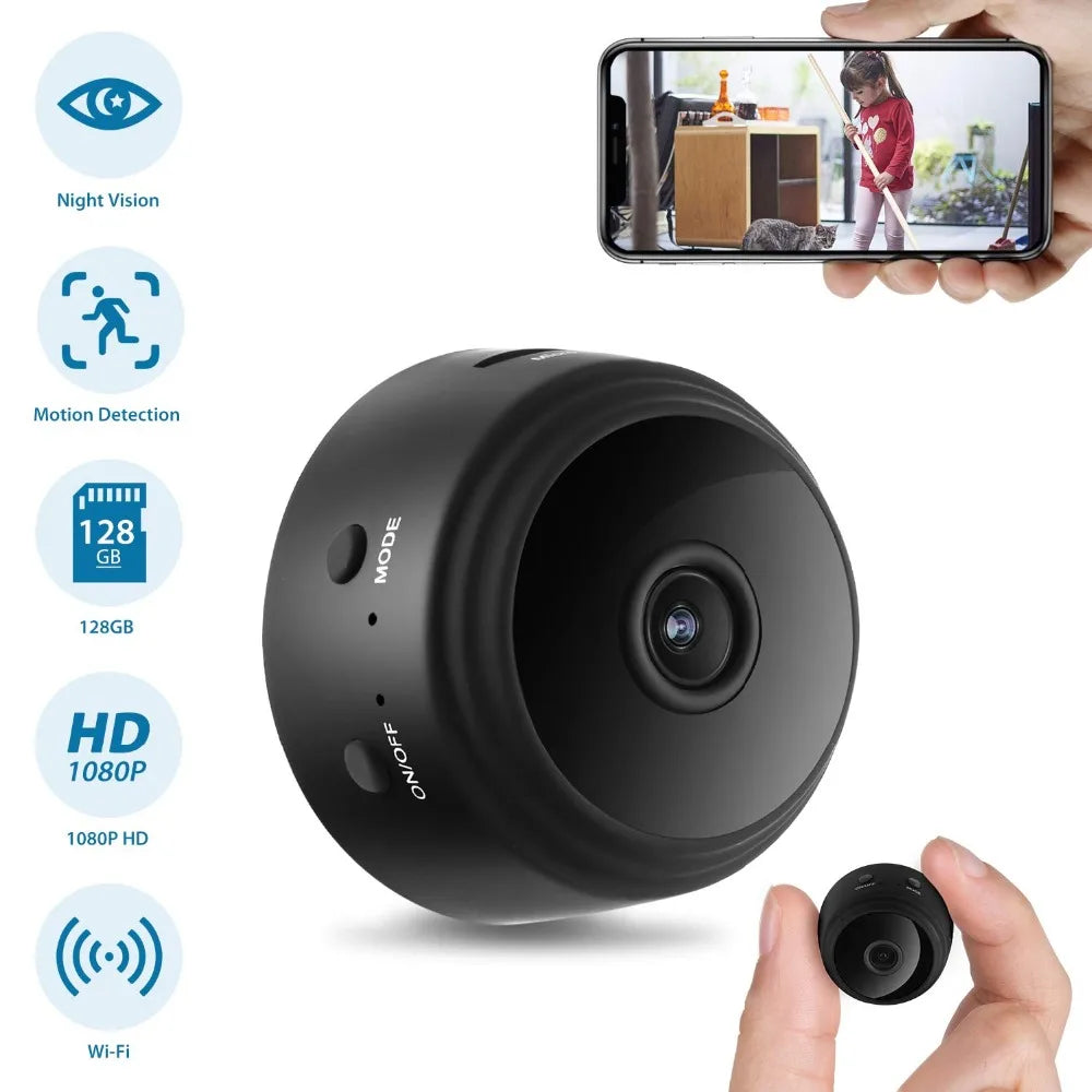 Micro Home Wireless Video CCTV Mini Security Surveillance with Wifi IP Camara Sensor Infrared CMOS 2MP Telefon Alarm Camera