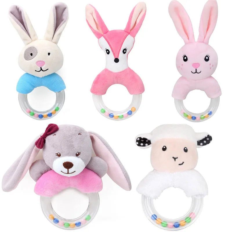 Newborn Baby Plush Stroller Toys Baby Rattles Mobiles Cartoon Animal Hanging Bell Educational Baby Toys 0-12 Months Speelgoed