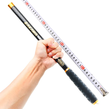 MINI ROD 45CM Ultra-short high Carbon Telescopic carp fishing rod Ultralight 1.8m 3.6m 4.5m 5.4m 6.3m 7.2m Travel fishing gear