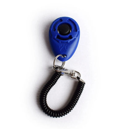 Dog Training Clicker Pet Cat Plastic New Dogs Click Trainer Aid Tools Adjustable Wrist Strap Sound Key Chain Dog Supplies