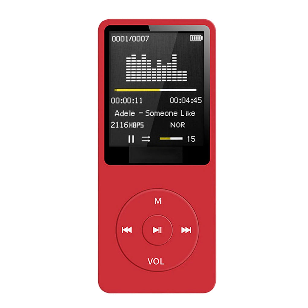 MP3 Player USB Charging Record Digital Display Screen Media Lossless Portable Pocket Sports Running Walking Music Play