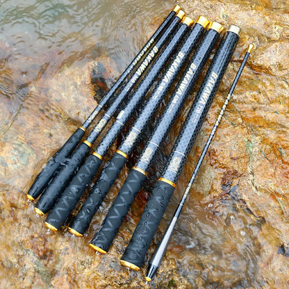 MINI ROD 45CM Ultra-short high Carbon Telescopic carp fishing rod Ultralight 1.8m 3.6m 4.5m 5.4m 6.3m 7.2m Travel fishing gear