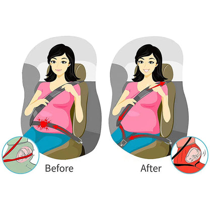 Pregnancy Bump Strap Comfort Seat Cover Adjustable Seat Belt Extender Pregnant Women Driving Protect Unborn Baby Brace Protector