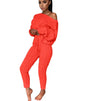 Autumn-Winter Knitted Two-Piece Tracksuit for Women