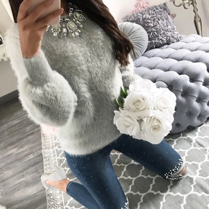 1-Women Fleece Warm Autumn Winter Sweater