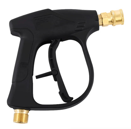 High 1/4"  Pressure Washer Gun 4000 PSI Car Wash Foam Spray Short Wand w/ Nozzle