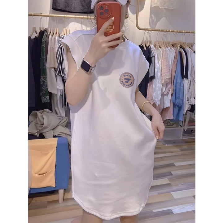 Gonna a t-shirt casual senza maniche