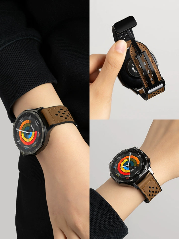 Suitable for Huawei GT5 Watchband Watch3 Watch GT4 New Arrival Smart Watchgt5 Watch Band Pro Men's and Women's GT3 Watch 4 Genuine Leather Men GT2 Silicone GT Men's Buds Sports 46 Magnetic Suction