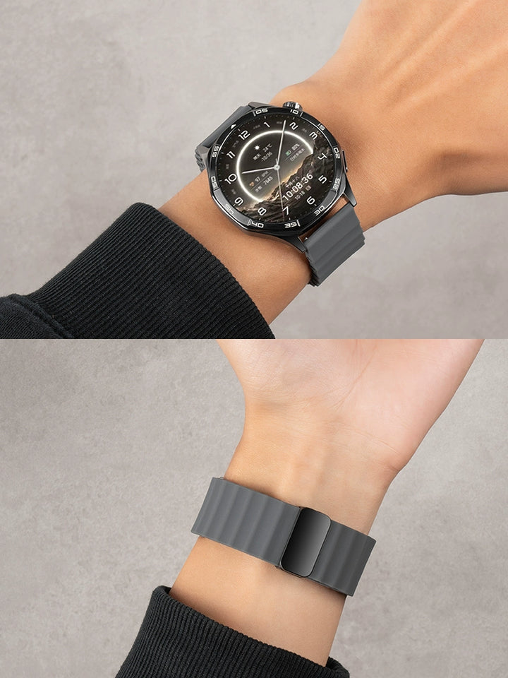 Cinturino per orologio in silicone con fibbia magnetica da uomo, accessorio per orologio da donna, sostituto per DW Tiansuo Longines Casio Tianwang, catena per orologio