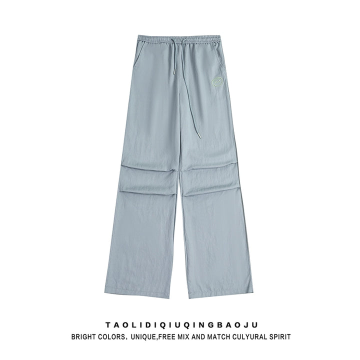 Pantaloni da paracadutista con elastico in vita e coulisse
