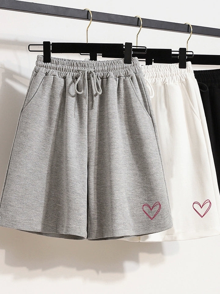 Summer 2025 New Arrival Casual Sports Pants Plus Size Loose Loose Pants Shorts Women's Summer Plus Size Ladies Fifth Pants Tide