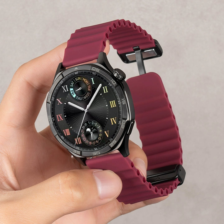 Cinturino per orologio in silicone con fibbia magnetica da uomo, accessorio per orologio da donna, sostituto per DW Tiansuo Longines Casio Tianwang, catena per orologio