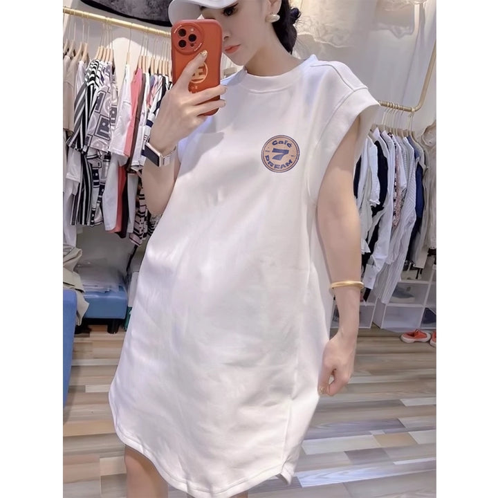 Gonna a t-shirt casual senza maniche