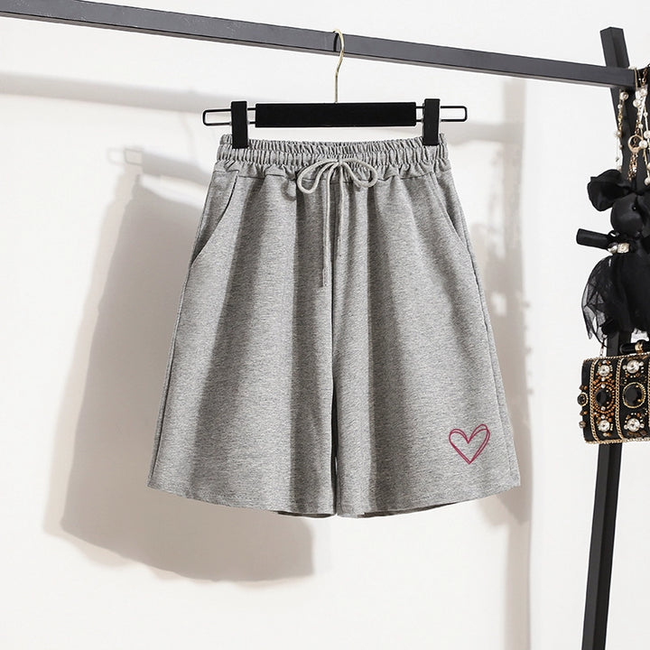 Summer 2025 New Arrival Casual Sports Pants Plus Size Loose Loose Pants Shorts Women's Summer Plus Size Ladies Fifth Pants Tide