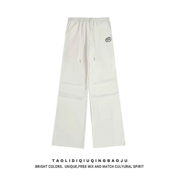 Pantaloni da paracadutista con elastico in vita e coulisse