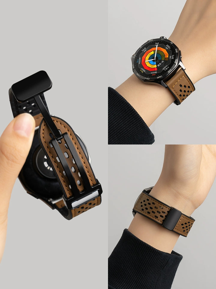 Suitable for Huawei GT5 Watchband Watch3 Watch GT4 New Arrival Smart Watchgt5 Watch Band Pro Men's and Women's GT3 Watch 4 Genuine Leather Men GT2 Silicone GT Men's Buds Sports 46 Magnetic Suction