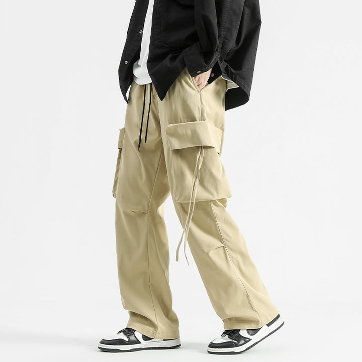 Pantaloni cargo multitasche retrò in stile giapponese, pantaloni sportivi autunnali e invernali da donna, pantaloni casual alla moda, dritti e a gamba larga