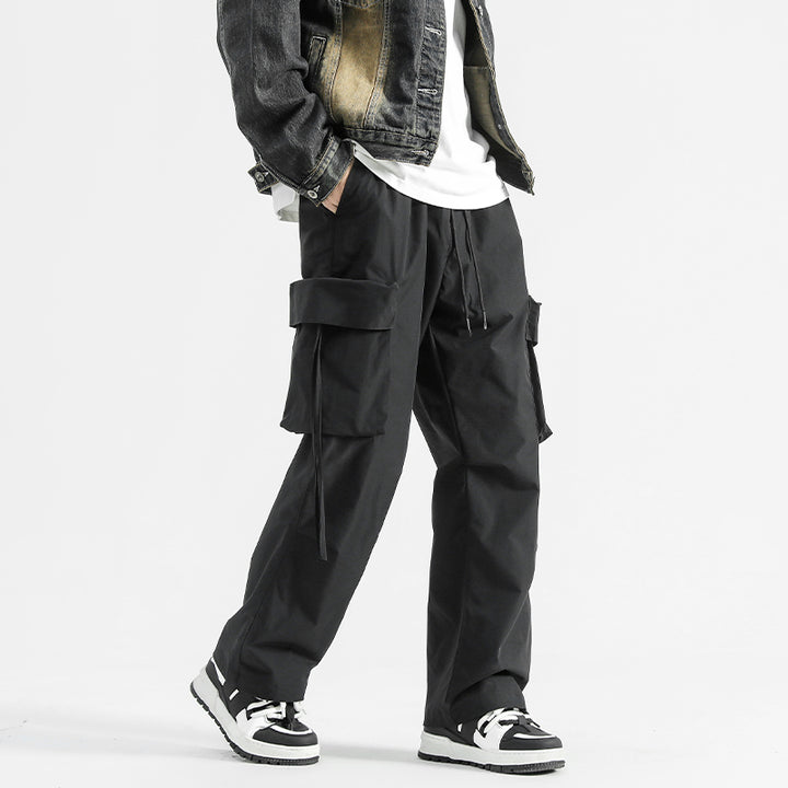 Pantaloni cargo multitasche retrò in stile giapponese, pantaloni sportivi autunnali e invernali da donna, pantaloni casual alla moda, dritti e a gamba larga