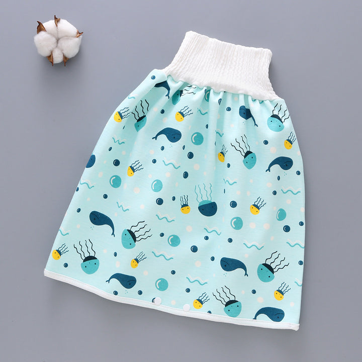 Gonna impermeabile per neonati, gadget utile, anello per pannolini anti-perdita per neonati, lavabile, pantaloni anti-urina per bambine, anti-bagno per addestramento