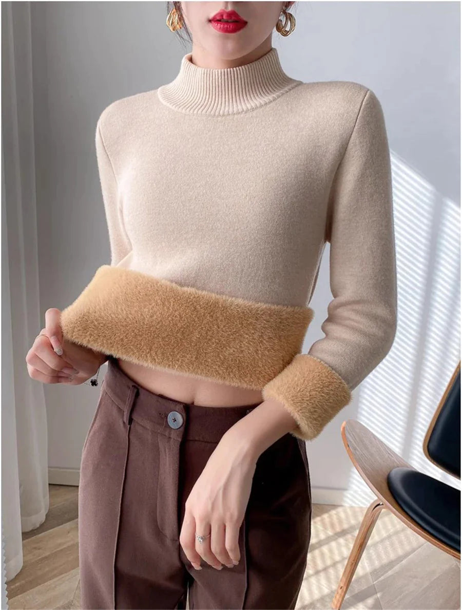 Thick Elastic Turtleneck for Women