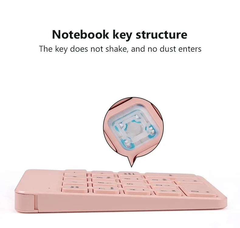 2.4GHz Wireless Numeric Keypad Numpad 18 Keys Small-size Digital Keyboard for Accounting Teller Tablets Computer Laptop Notebook