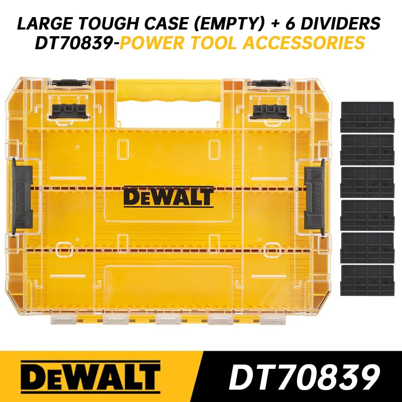 DEWALT TSTAK Tough Storage Case Power Tool Accessories Screwdriver Bit Parts Storage Box DT70801 DT70801 DWAN2190 N542474