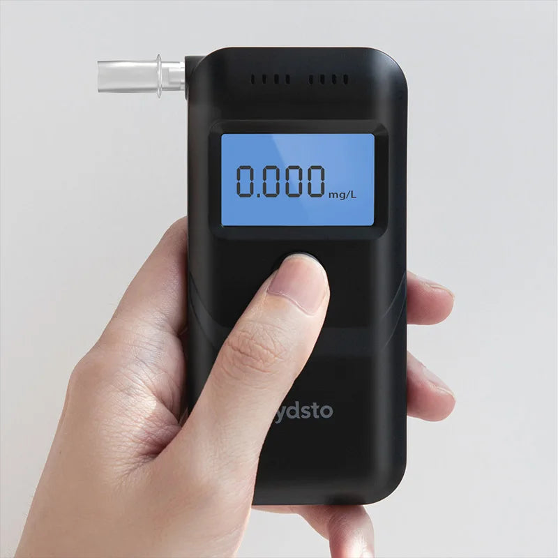 Hydsto 10 pcs Digital Alcohol Tester nozzles Professional Alcohol Detector Breathalyzer Alcotester LCD Display Drunk Test