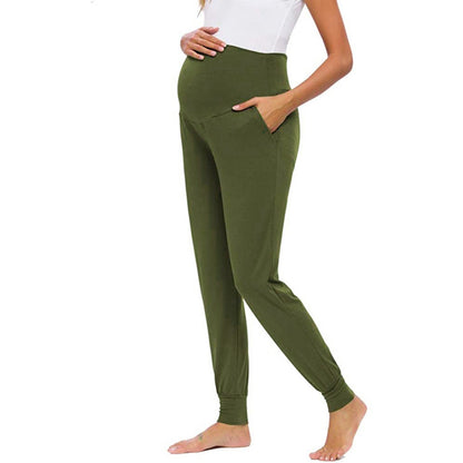 2024 Maternity Pants Soft Slim Adjustable Waist Pregnant Women Leggings Pregnancy Clothes Pants Ropa Mujer Embarazada Premama