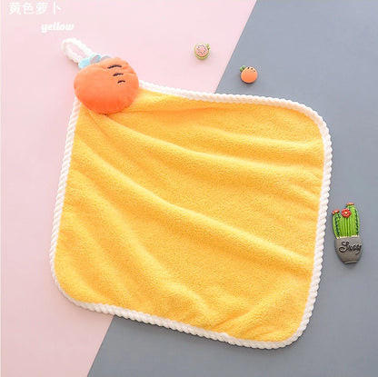 Kids Cute Cartoon Animal Hand Towels for Baby Bath Hand Dry Towel Kids Children Microfiber Towel Quick Drying Hanging Hand Towel