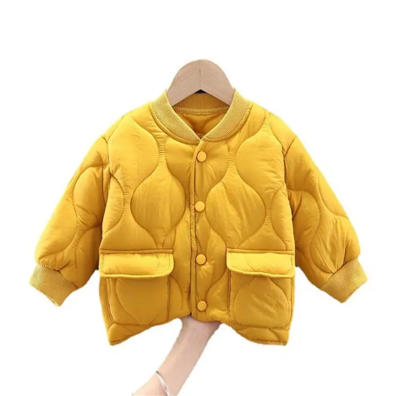 Children's Parkas Winter Jacket for Girl Boys Winter Top Coat Kids Warm Thicken Velvet Hooded Baby Coats Causal Outerwear