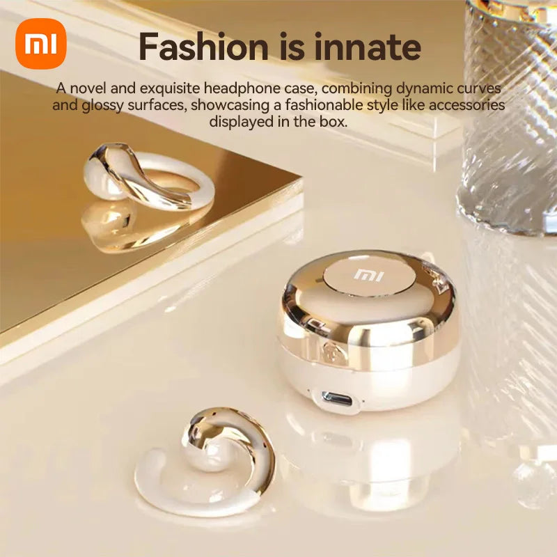 XIAOMI YX38 Wireless Headset New Fashion Earring Style Headphone Ear Hook Bluetooth5.4 Touch Control Earphone For Android iOS