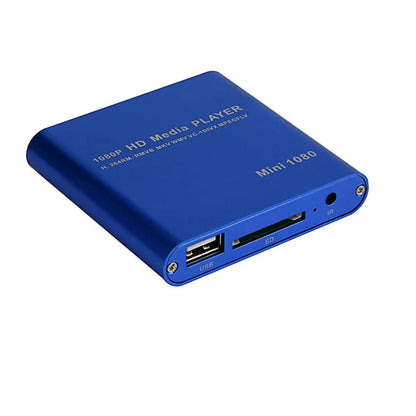 Mini Full HD Media Player Support SD Card USB Disk 1080P Autoplay Video Photo Music MP4 MP3 Multi-Media HDD Advertising Player