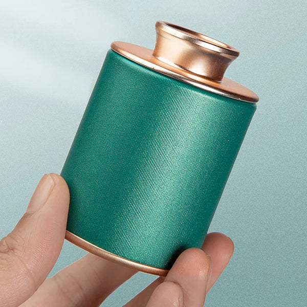 Mini barattolo di latta vuoto solido per tè verde e nero, barattolo sigillato portatile da viaggio, piccola scatola di imballaggio per tè, contenitore di carta, nuovo
