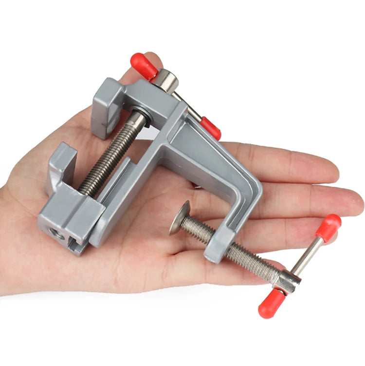 Mini Bench Vise Muliti-Funcational 3.5" Aluminum Miniature Small Jewelers ,Hobby Clamp On Table Flat Pliers Tool Vice