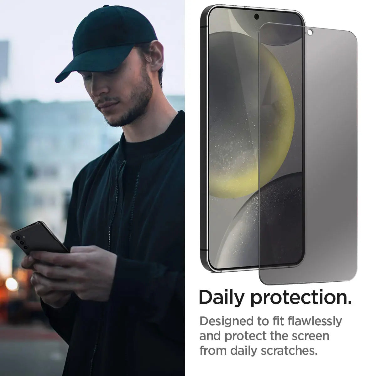 For Samsung Galaxy S24/S24 Plus/S24+/S24 Ultra 5G Case Friendly Anti Spy Privacy Tempered Glass Screen Protectors 2-Pack