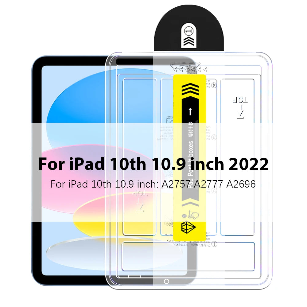 Tempered Glass Screen Protector For Ipad Pro 13 11 M4 M2 2024 12.9 10 9 10th 9th Generations Air 5 4 3 Mini 6 8th 10.2 10.9 Film