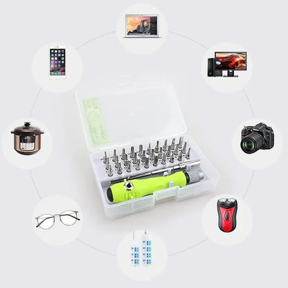 Tool Repair 32 In 1 Precision Screwdriver Set Mini Magnetic Screwdriver Bits Kit Phone Mobile IPad Camera Maintenance Cacciaviti