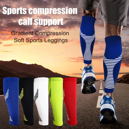 Leg Compression Sleeve, Calf Support Sleeves Legs Pain Relief for Men Women, Comfortable Footless Socks for Fitness, Running