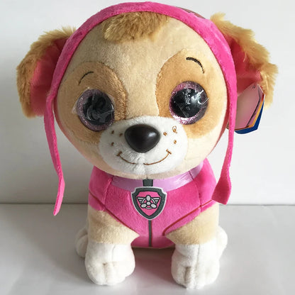 8 Style 25cm Ty Beanie Big Eyes Stuffed Plush Toy Dog Skye Marshall Chase Rocky Zuma Tracker Rubble Children Christmas Gifts