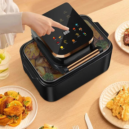 12L Air Fryer Large Capacity Ivisible Automatic Electric Fryer Household Intelligent Electric Oven Friggitrice Ad Aria