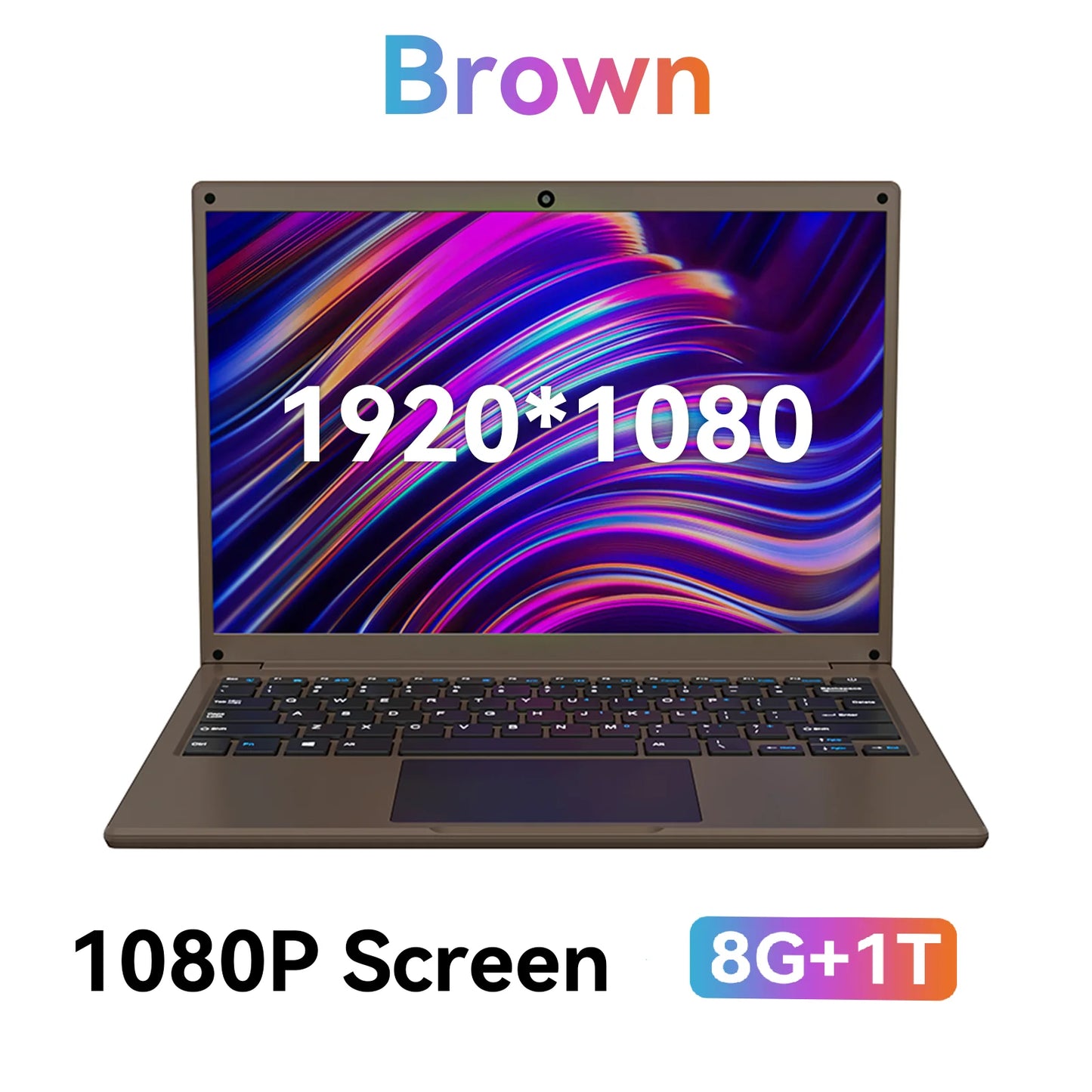 Adreamer Laptop 13.3 Inch Portable Laptops Low Price With Intel CPU 2.5K FHD IPS 8GB 1T SSD  2.5K FHD Display Notebook