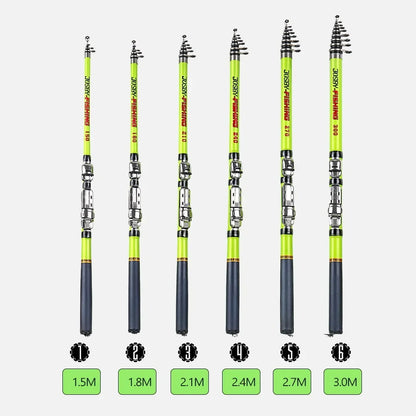 JOSBY Telescopic Rock Fishing Rod Spinning Carp Feeder Carbon Fiber Pesca 3M 2.7M 2.4M 2.1M 1.8M 1.5M Mini Travel Ultra durable