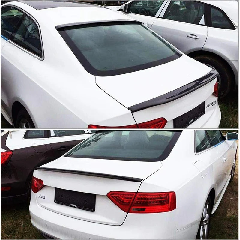 For Audi A5 B8 B8.5 07-16 CAT Duckbill Style Gloss Black Rear Trunk Spoiler Wing