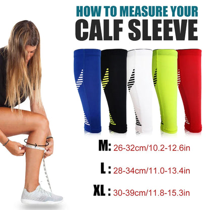 Leg Compression Sleeve, Calf Support Sleeves Legs Pain Relief for Men Women, Comfortable Footless Socks for Fitness, Running