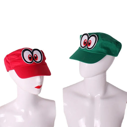 Game Super Odyssey Hat Adult Kids Anime Cosplay Caps Super Luigi Bros polyester flat top hat Hallowen Party Props