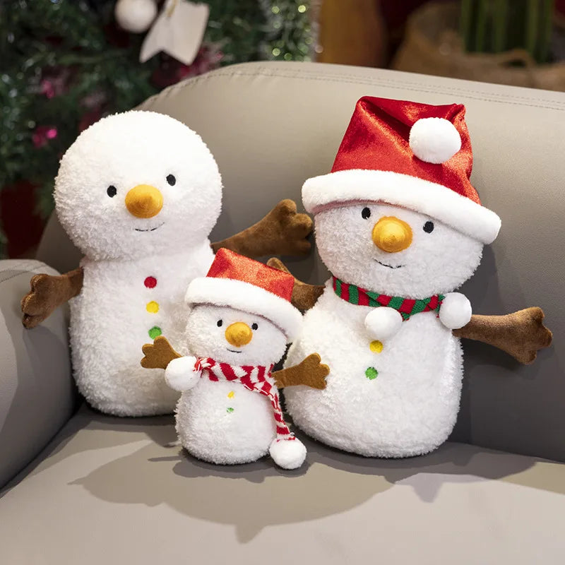 15-60cm Kawaii Santa Claus Snowman Wreath Christmas Tree Plush Toys Christmas Decor Pillow Dolls Stuffed Soft For Baby Kids Gift