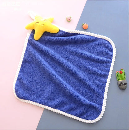 Kids Cute Cartoon Animal Hand Towels for Baby Bath Hand Dry Towel Kids Children Microfiber Towel Quick Drying Hanging Hand Towel