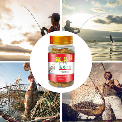 Bait Pellets High Protein Fishy Taste Hemoglobin Bait Freshwater Crucian Carp Grass Fish Bream Bait Fishing Accessories