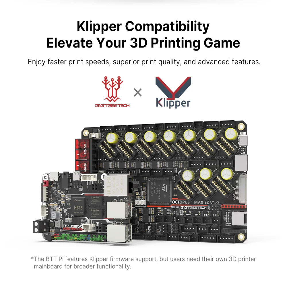 BIGTREETECH BTT PI Board 64 Bit Quad Core Cortex-A53 ARM VS Raspberry PI Orange PI PI4B+CB1 Upgrade For Klipper 3D Printer